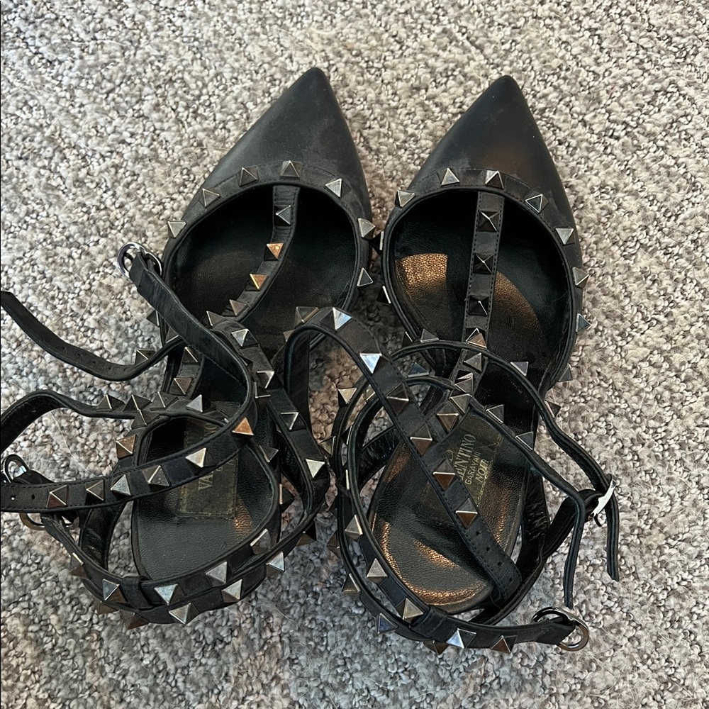Valentino Black Studded Heels